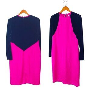 Shomi black and silk straight dress size 12